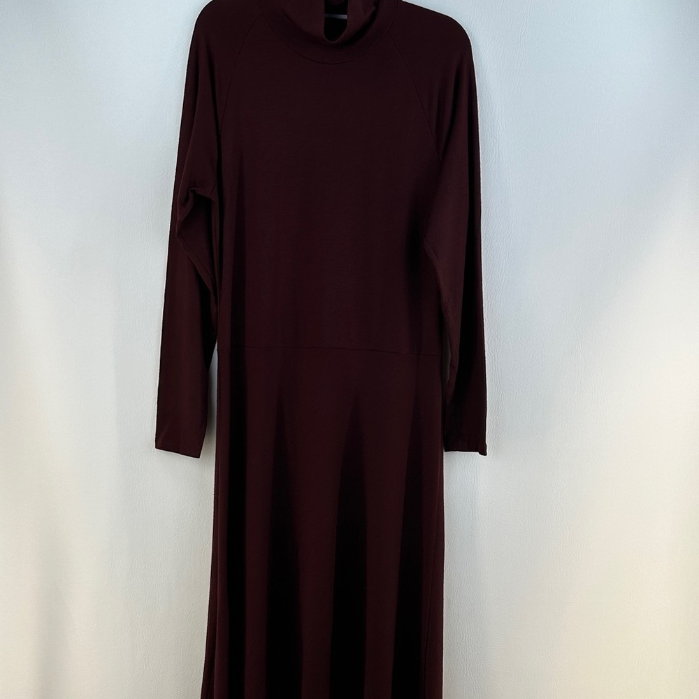 Talbots Minimalist Long Sleeve Wool Midi Dress